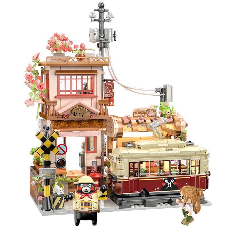 Kumamon Station Educational Building Blocks Toy & Desk Ornament Standard