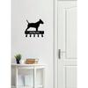 Personalized Dog Name Hook Metal Wall Mount Key Holder Home Entryway Organizer