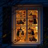 Static Cling Halloween Window Decals Scary Wall Stickers for Home Decor