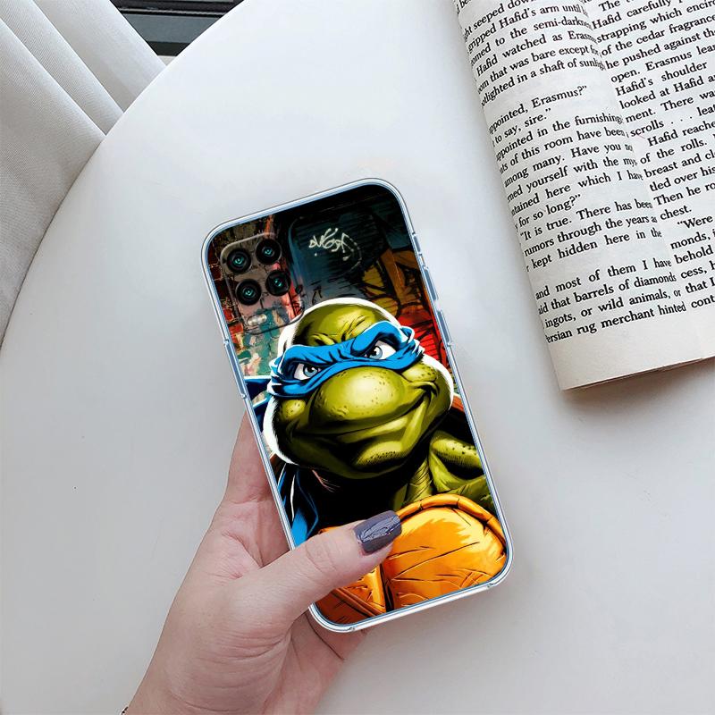 QE27 TMNT Transparent Phone Case for Motorola Moto G7 G8 G9 G84 G85 G73 G24 G15 Z2 Play Power Plus