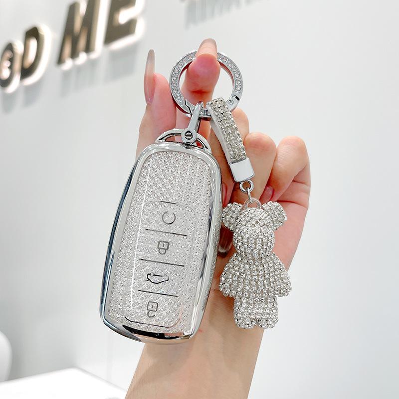 Diamond TPU for Chery Tiggo 8 Pro Tiggo 8plus New 5 Plus 7pro Chery Tiggo 7 Pro Max Omoda 5 C5 Modod Car Key Case Cover Fob Bag