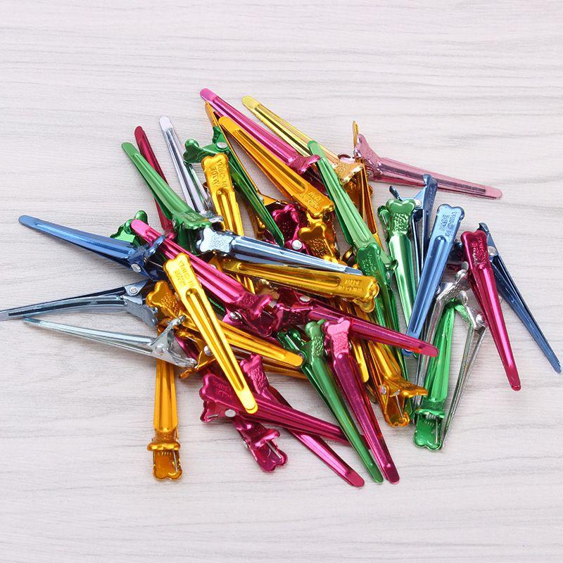 Colorful Aluminum Hairdressing Positioning Clips - Rainbow Perm and Sectioning Clips