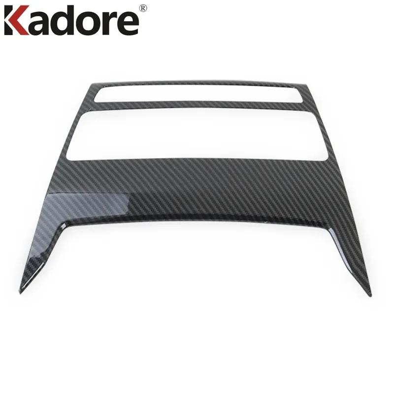 Car Center Console Dashboard Panel Cover Trim For Mitsubishi Eclipse Cross 2017 2018   Carbon Fiber Interior Accessories