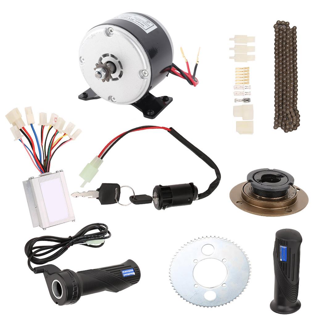 9ks Sada 250W 24V Kartáčový Motor Sada Pro Cyklistickou Konverzi Vysokorychlostní Sada Příslušenství