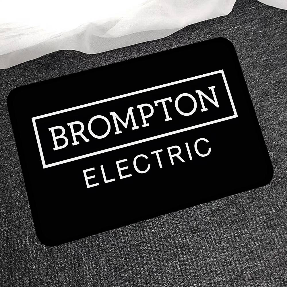 Brompton LOGO Floor Mat Non-Slip Laundry Room Mat Laundry Decor Balcony Child Living Room Bedside Mats