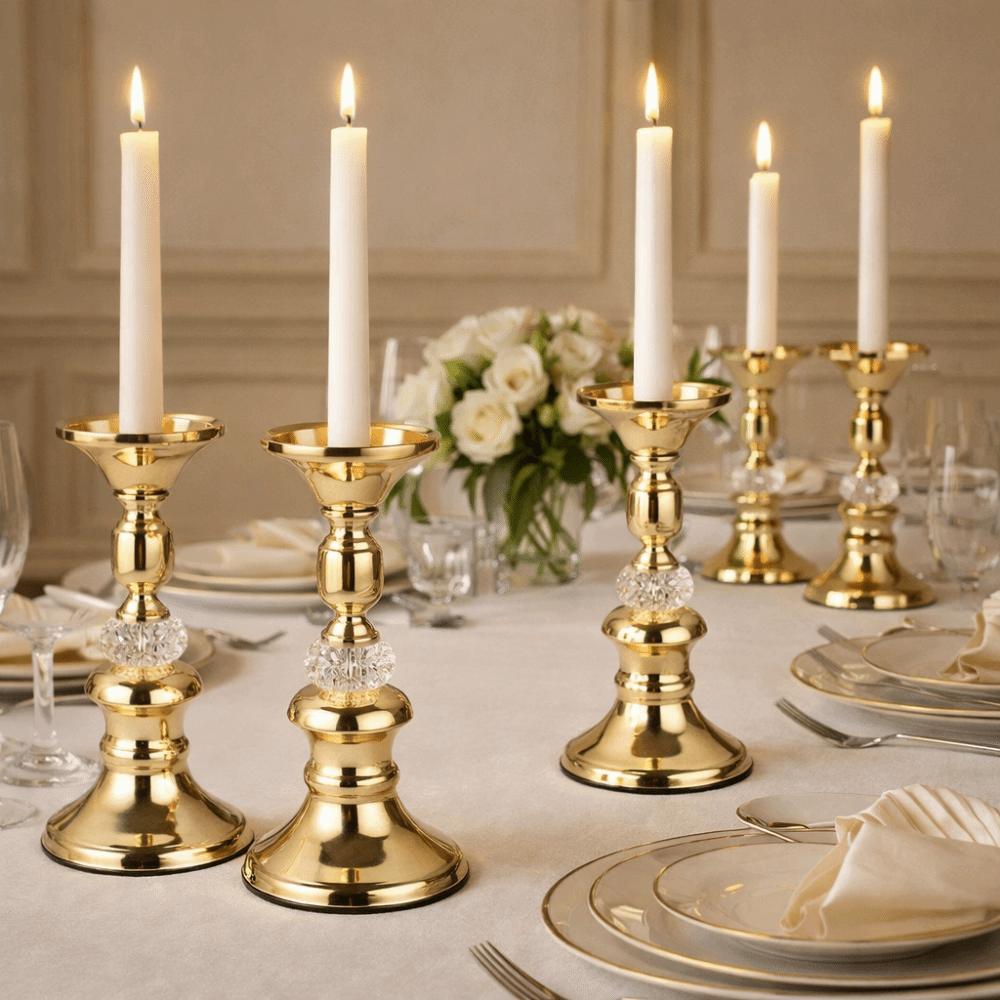 Europejski Styl Świecznik Stołowy Vintage Stojak na Świecę Baza Świecy Aromaterapeutycznej Impreza