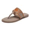 Fashion Embroidered Women 'S Slides Outdoor Beach Female Flip Flops Breathable Hemp Ethnic Style Ladies Summer Slippers Shoes