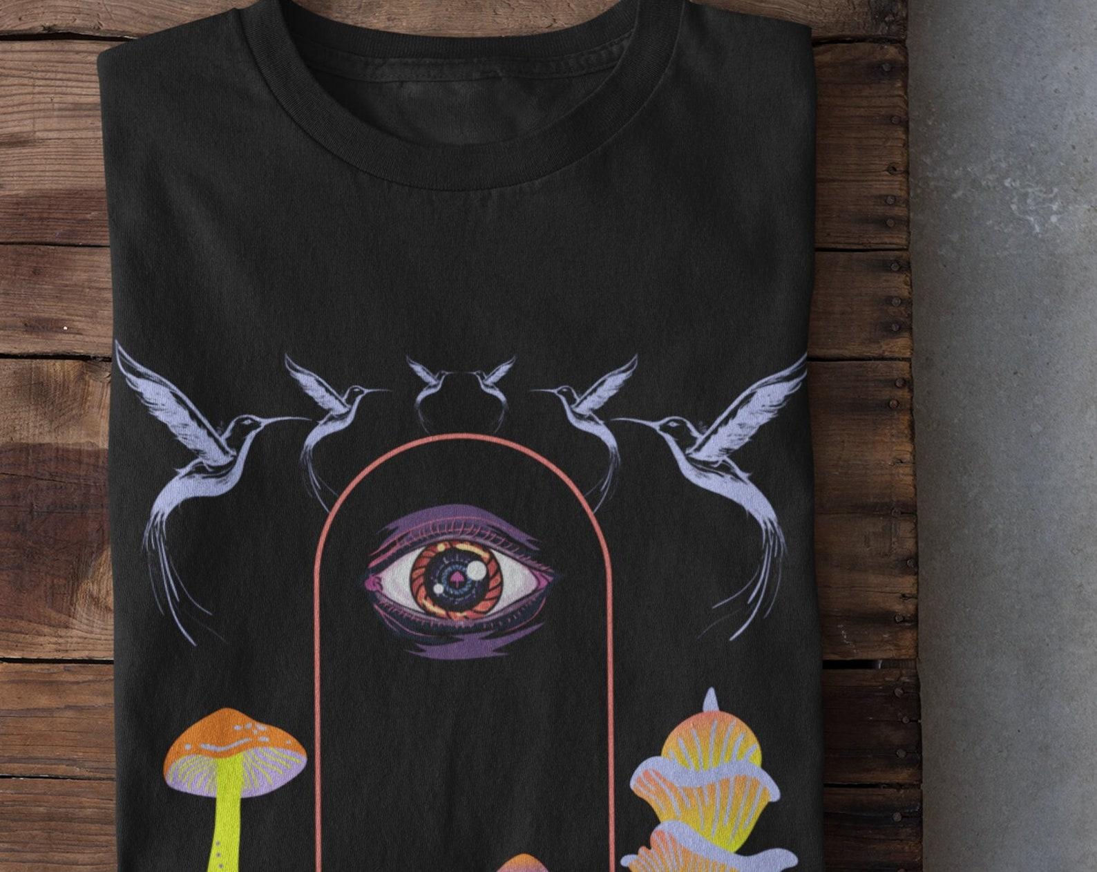 Vaporwave Shirt, Mushroom Shirt, Synthwave, Weirdcore Shirt, Alt Clothing, Cyberpunk Clothing,Kawaii Shirt,Best Selling Shirts,Retro Shirt S