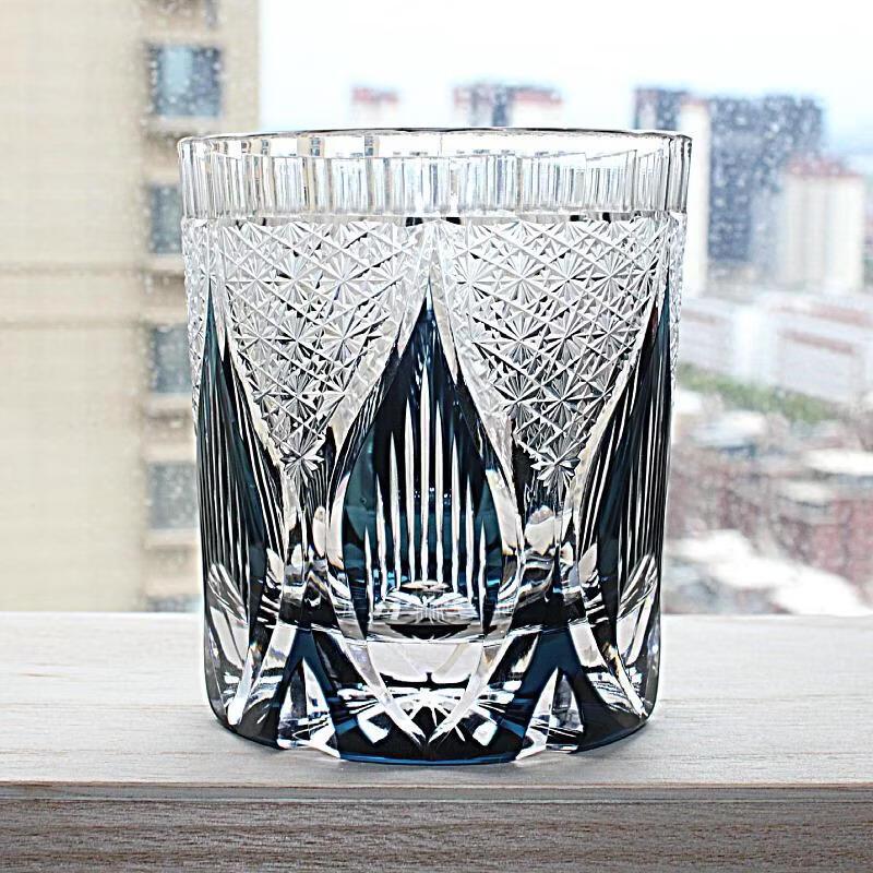 Japanese Edo Kiriko Crystal Whiskey Glass