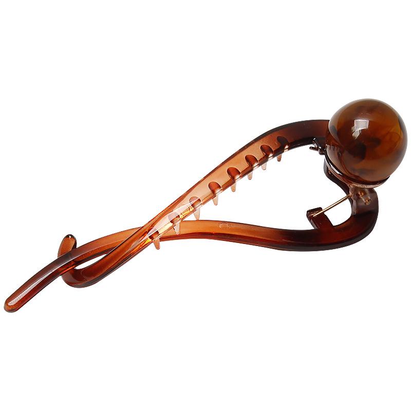 2024 Korean High-End Shark Clip Hair Accessory, Twist Clip for Straight Hair, Back-of-Head Hairpin.