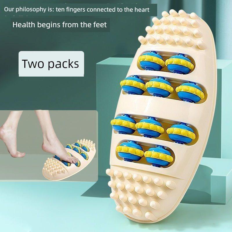 Foot Massager Foot Acupressure Board Home Use Imitation Pebble Foot Pad Foot Massager Foot Roller Massager Foot Massager [2 Pack]