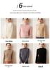 Women's Soft Cashmere Half-High Neck Knitwear - Cozy, Commuting, Daily Wear, Perfect for Layering.