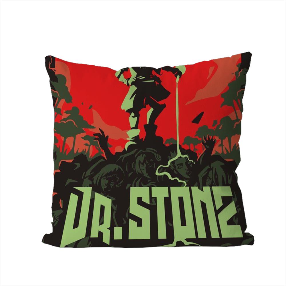 Anime DrSSTONE Kissenbezug Für Auto Sofa Dekorativ Zuhause Zweiseitiger Druck Plüsch Quadratisch Wurfkissen Kissenbezug