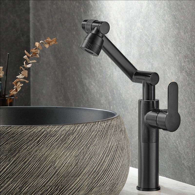 Robinet de lavabo de salle de bain en laiton antique Mélangeurs de cuisine universels Robinets Chaud Froid Ménager Modes doubles Rotatif Bidet Bras robotique