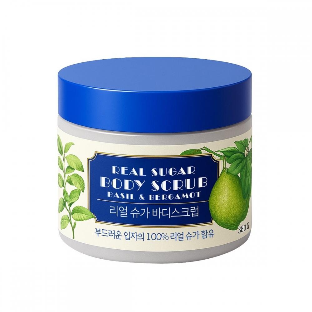 No Brand Real Sugar Body Scrub  Basil   Bergamot  380g