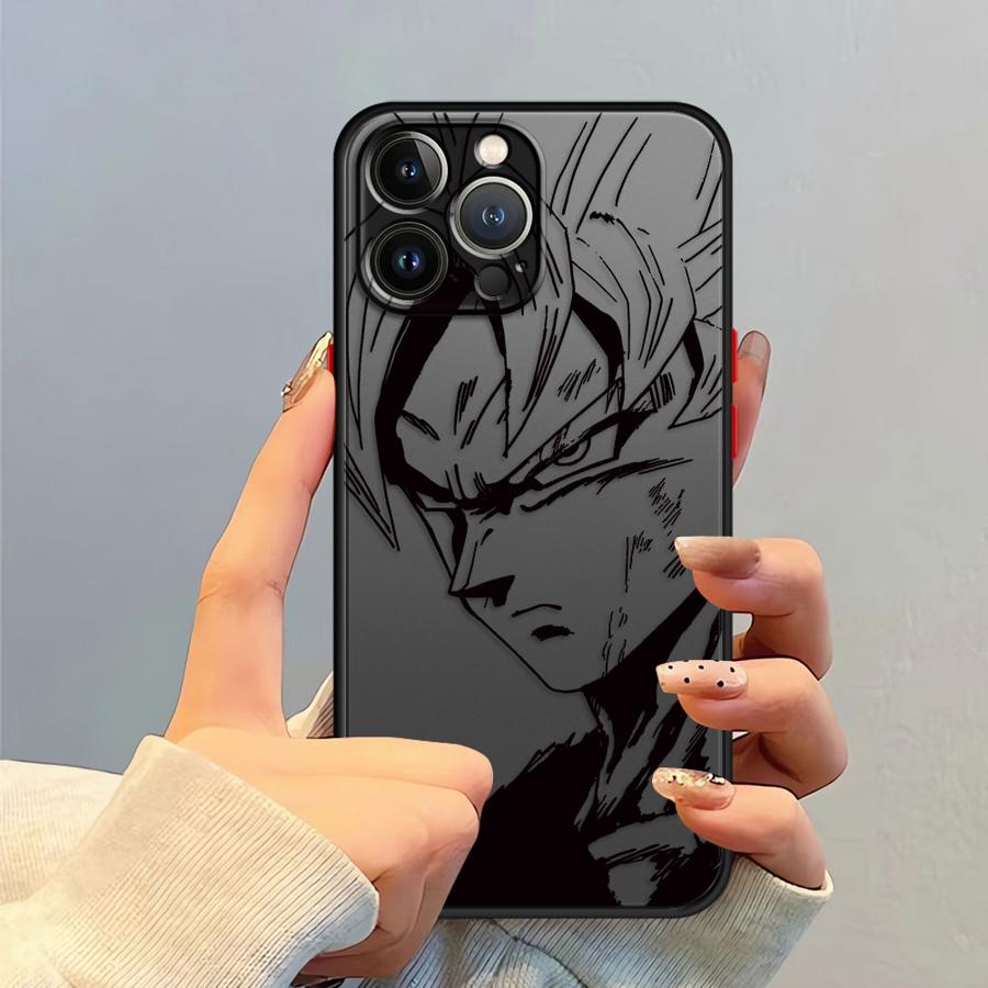 Goku Dragon Ball Soft shell Phone Case for iPhone XR SE 14 6s 12 Mini XS X 16 Pro 7 8 SE 11 Pro Max 13 Pro 15 Pro Max 16e