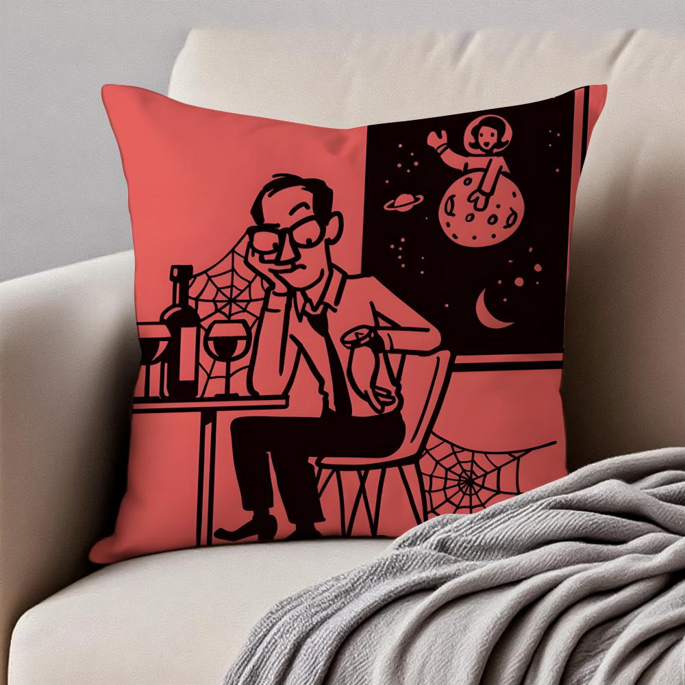 

ART CChristoph Niemann Наволочка для подушки Пылезащитная Невидимая молния Короткий плюш Диванная подушка 30X30cm