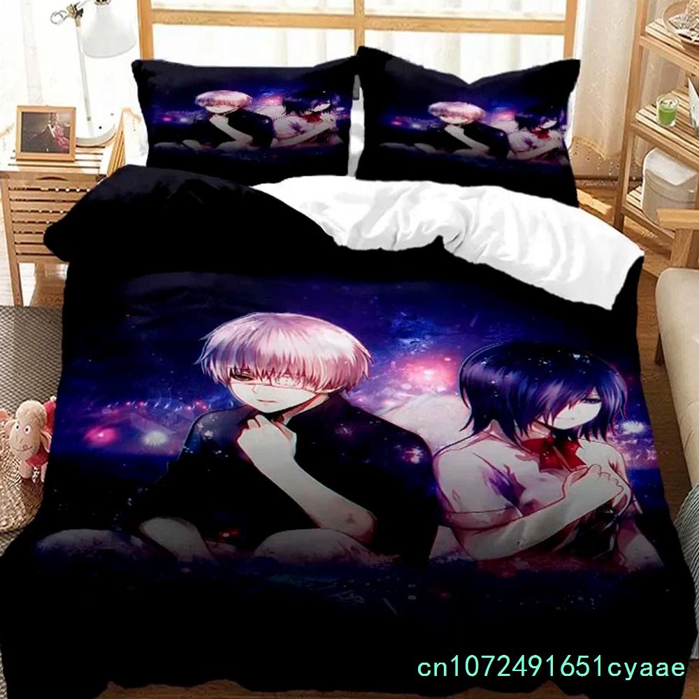 Tokyo Ghoul Bedding Set For Bedroom Soft Modern Bedspreads Comefortable Kids Duvet Cover Quilt Cover And Pillowcase