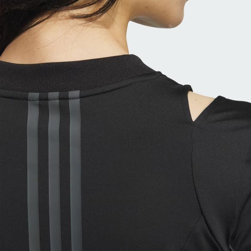 Adidas T Shirts Women's Black V Neck Moderate Other JJ1084
