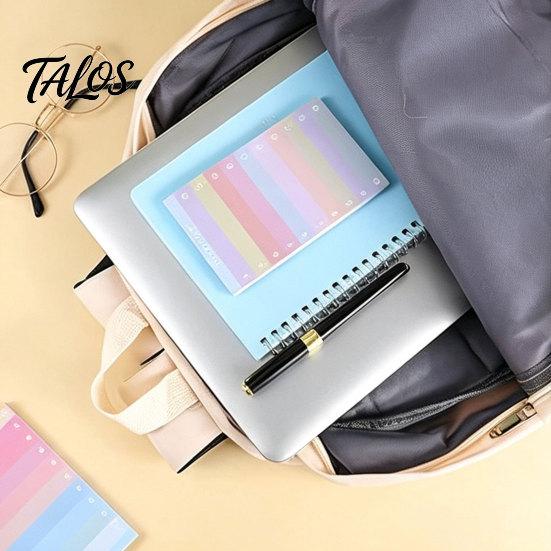 Macaron Color Adhesive Notes Gradient Checklist Sticky Notepad, Self-stick To-do List Pads, Removable Paper Tearable Planner Memo Pad for Shopping