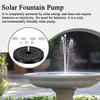 Fountain Pump Solar Bird Bath Fountain Water Pump With Lights 6 Nozzles Automatic Outdoor Birdbath Supplies For Lawn Patio Pond