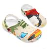 Men Women Cartoon Printed EVA Clogs Flexible Lightweight Slip On Casual Shoes Flexible Soft Sole Summer Sandals Easy Daily Wear