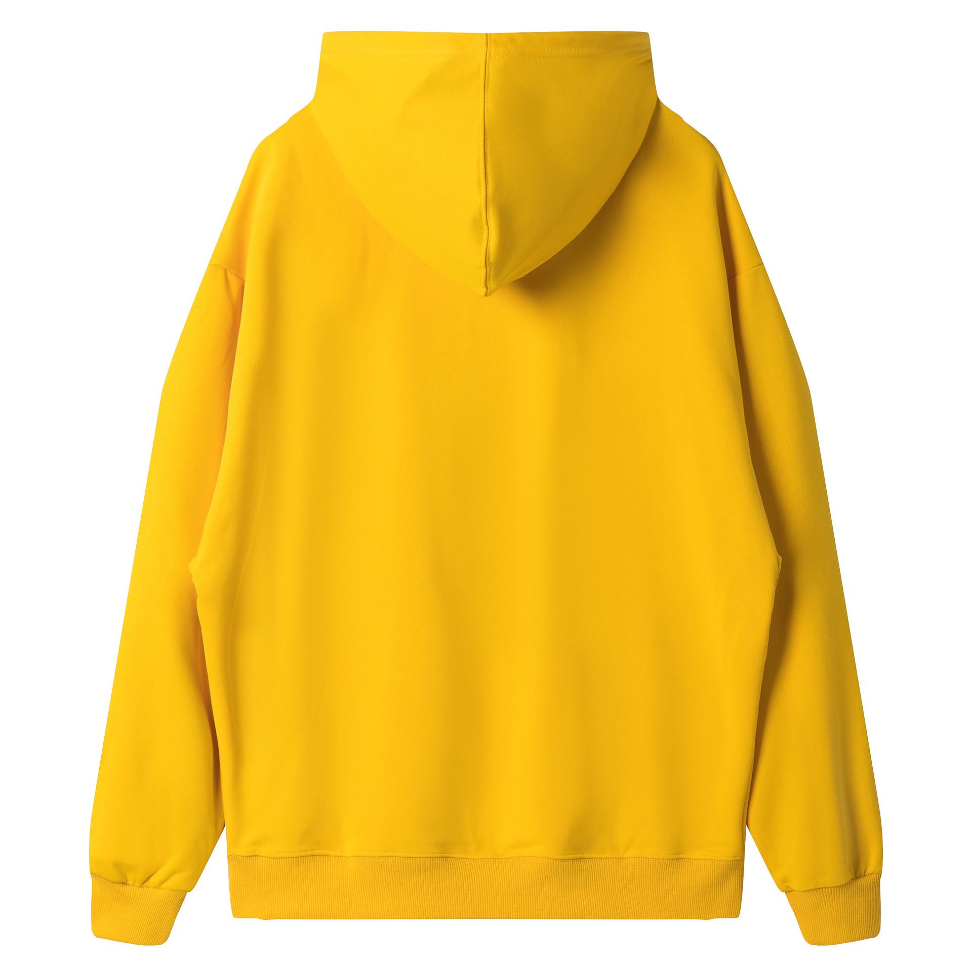 

Свободный пуловер с капюшоном оверсайз со спущенным плечом и карманом - Однотонный, европейский размер, дизайн на заказ 120