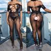 Sexy Fancy Underwear Open Crotch Fishnet Bodysuit Women Sexy Lingerie Crotchless Bodystocking Erotic Heart Costume Adult Sex Set