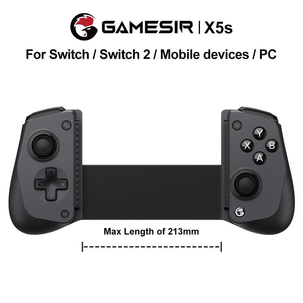 Gamesir X5s Android Cell Phone Controller Gamepad Smartphone Mando Móvil for Mobile Phone Bluetooth 2.4G Connection Hall Effect X5S