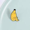 Cute Lazy Banana Enamel Pin Cartoon Fruit Character Brooch Collar Pins For Backpack Clothing Decoration Funny Badge Gifts