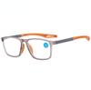 Fashion Reading Glasses TR90 Silicone Frame New Men's Presbyopia Sports Glasses Ultra Light Anti Blue Light Glasses +100 To +400