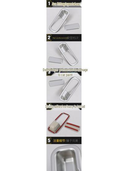 Decorative Frame & Handle Sequin Stickers for 18 GL6 Models' Storage and Glove Box