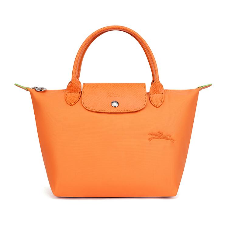 Longchamp Le Pliage Green Recycled Canvas Shoulder Tote Bag Small Women bags Orange 1621919P54 Basic Set Bag 27430₽
