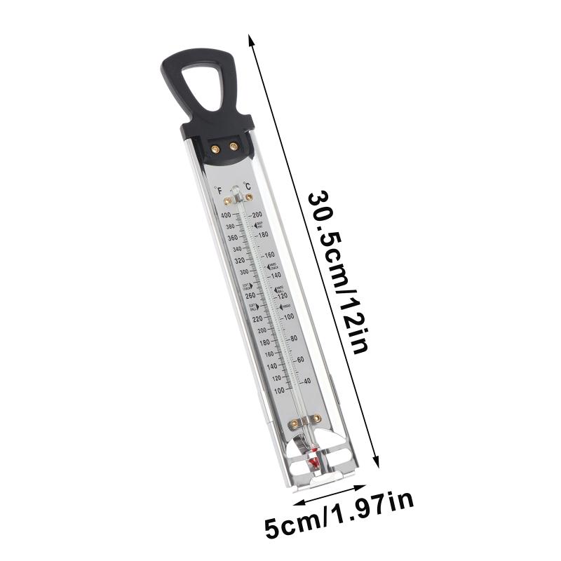 

High Accuracy Stainless Steel Kitchen Thermometer for Candy Jam Sugar Making Suitable for Baking and Hot Liquid Checking Tasks