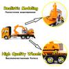 Truck Alloy Diecast Car Model Pull Back Car Toys Carrier Vehicles Construction Excavator Engineering Car Toys for Kids Boys Gift