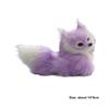 Lifelike Mini Plush Simulation Fox Squatting Animal Figurine Soft Plush Toy  Kids Gift
