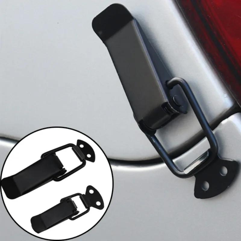 2Pcs Fastener Clip Universal Security Hook Lock Clip Kit Bumper Quick Release Hook Lock Clip Alloy Mount Hood Pin Bonnet Lock