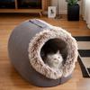 Winter Dog Bed Self-Warming Puppy House Cozy Cat Sleeping Tent Cave Beds Indoor Kitten Nest Kennel Hut For Small Medium Cats