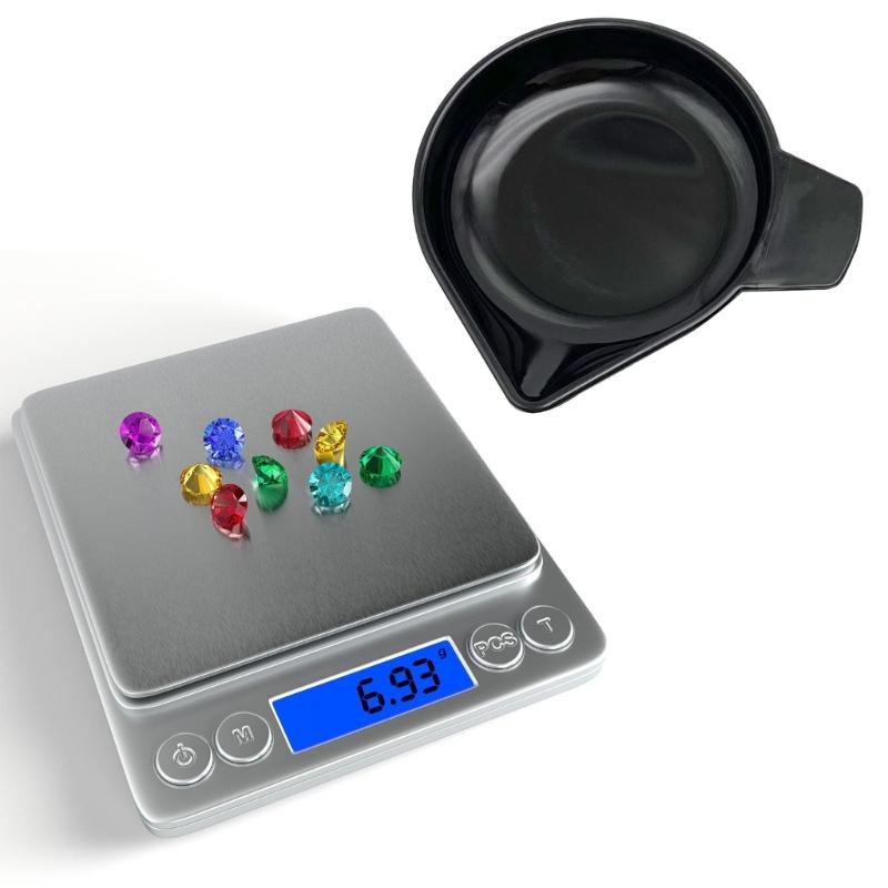 Multiple Size Plastic Weighing Bowls Measuring Powders And Liquids Ideal For Kitchen Jewelry And Laboratory Applications