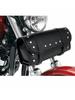 Black Retro Motorcycle Cruiser Tool Bag Tube Shape Handlebar Front Fork Bag Motorcycle Off-road Mini Buckle Hanging Bag Latest