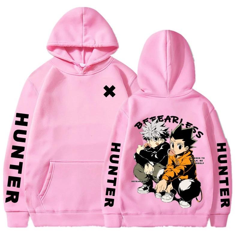 Japonské Anime Hunter X Hunter Grafický Potisk Mikiny s Kapucí Killua Zoldyck Gon Harajuku Unisex Pulovr Nadměrná Velikost Streetwear Mikina s Kapucí
