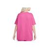 Nike Letter Logo Printed Round Neck Casual Short Sleeve Drop Shoulder T-Shirt Women T-Shirts Pink DX7918-675