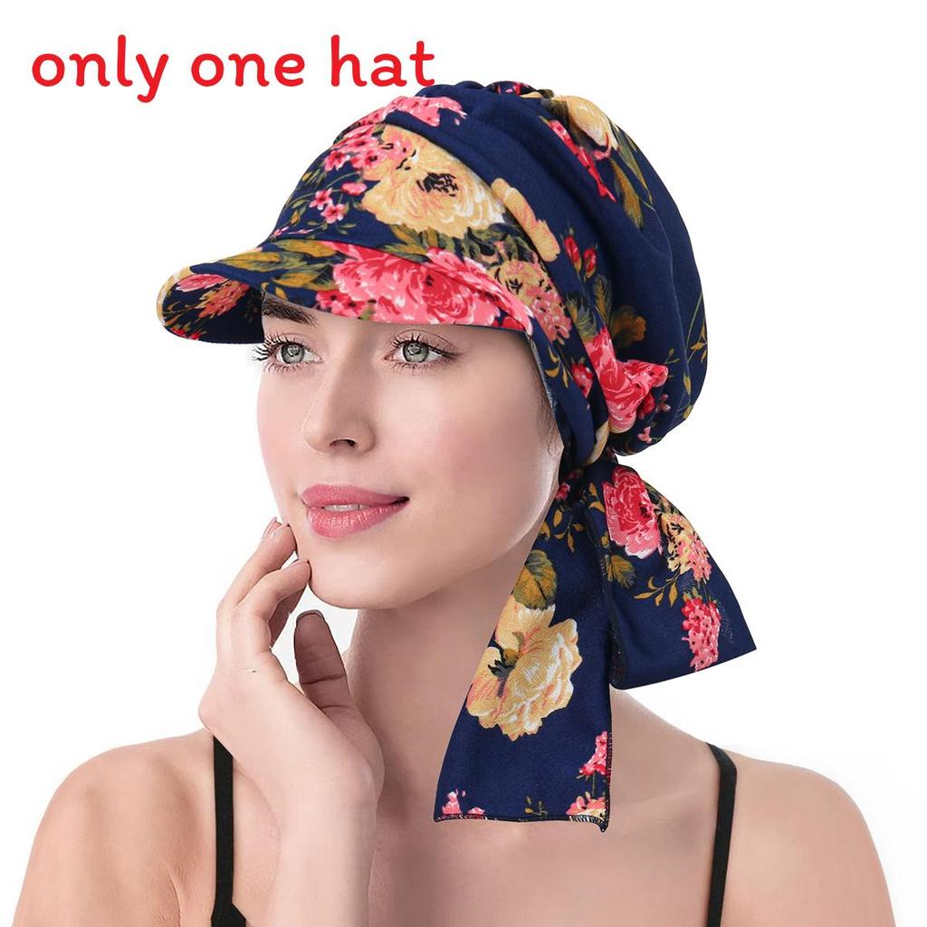 Wide Brim Headscarf Hat With Leopard Print And Floral Pattern Summer Style For Women And Men