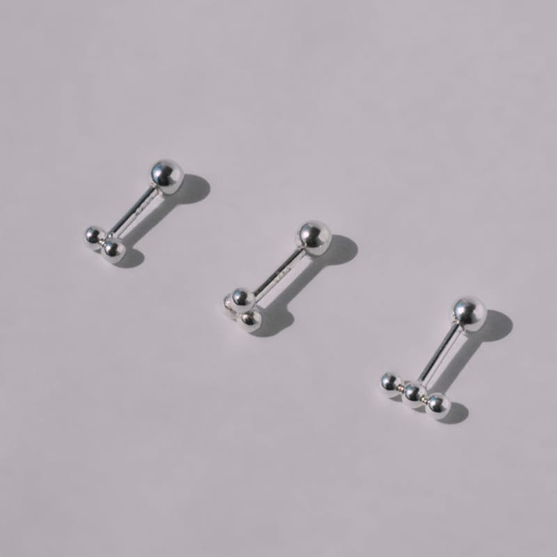 

POSTLUDE [silver] MINI BALL SET PIERCING (3 TYPE) 2 BALL