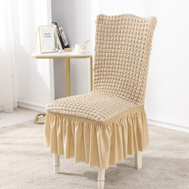High-elastic Chair Covers Dining Room Soft Skin-friendly Breathable Wedding Decor Lace Universal Seat Covers