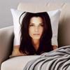 SSandra Bullock Cushion Cover Pillowcase Antidustmite Invisible Zipper Short Plush Sofa Cushion