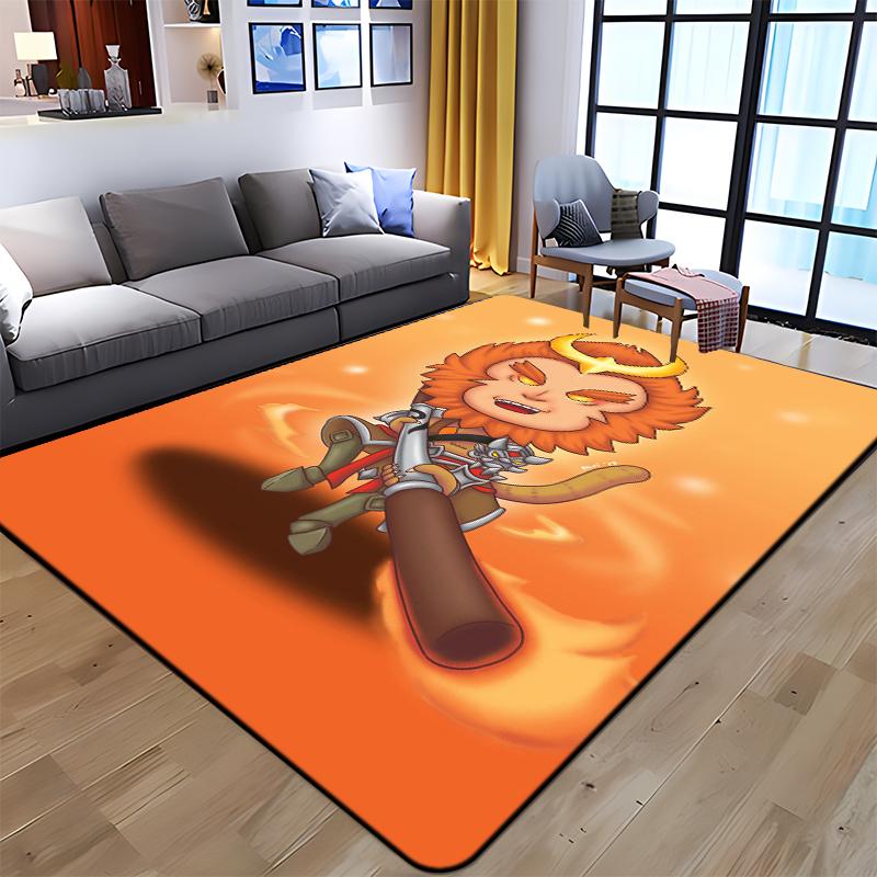 Sun WuKong Monkey King Printed Carpet for Living Room Large Area Rug Soft Mat E-sports Chair Carpets Alfombra Gifts Dropshopping