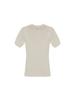 SALAD BAGUNI Two-Tone Collared Neck Two-Way Knit Zip-Up - Beige White