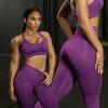 Seamless European and American Yoga Set: Women's Sports Bra & High-Waisted Pants with Long Sleeves