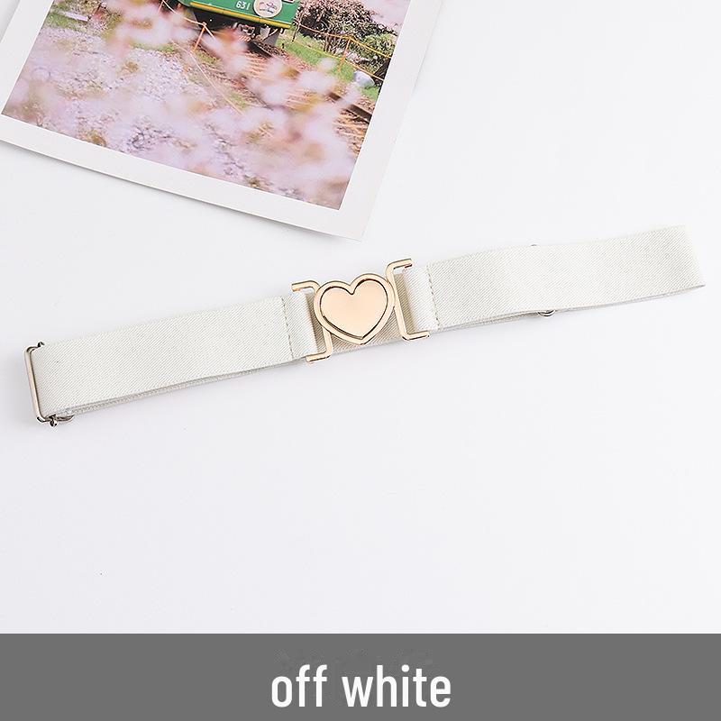 Unisex Adjustable Elastic Braided Canvas Belt with Alloy Buckle